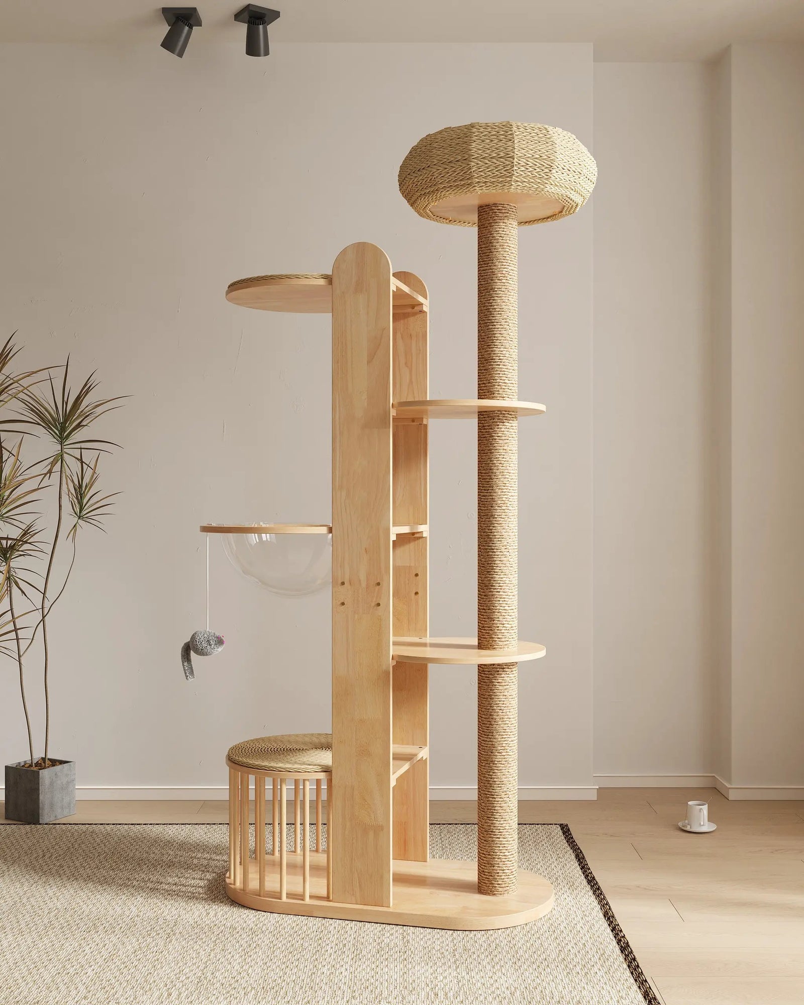 Yulan Meuble d'Escalade de Luxe pour Chats